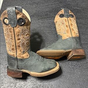 Old West Square Toe Cowboy Boots